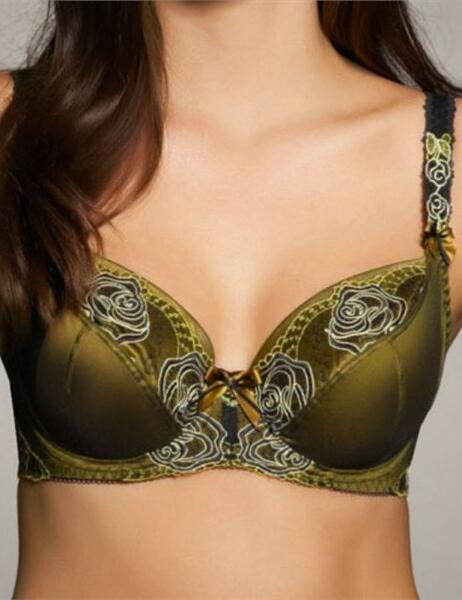0232 Fauve Dali Plunge Balcony Bra Verde Green - 0232 Plunge Bra
