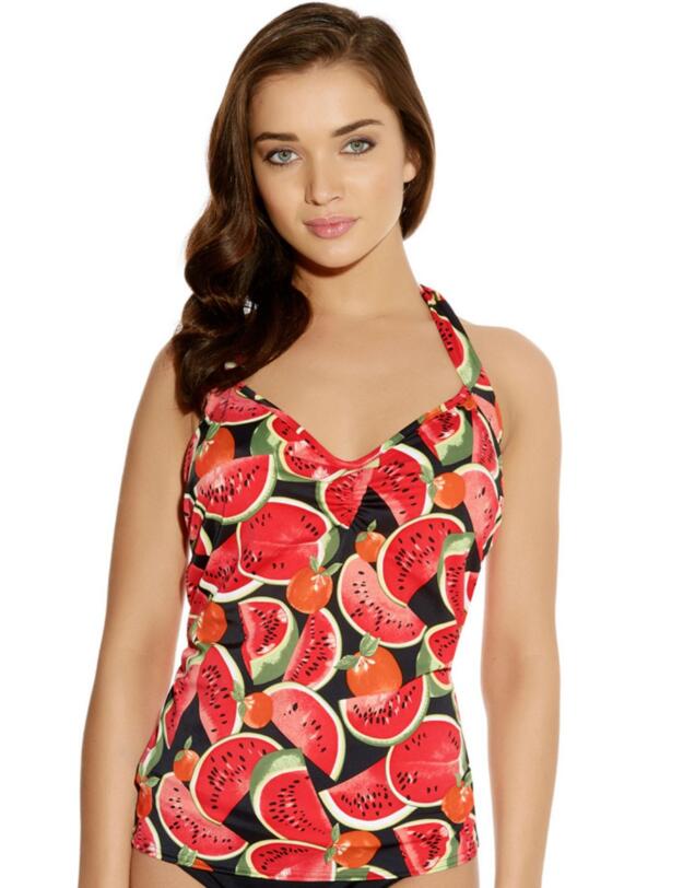 3209 Freya Watermelon 50's Halter Tankini Top - 3209 Tankini Top