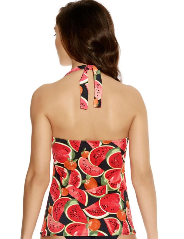 3209 Freya Watermelon 50's Halter Tankini Top - 3209 Tankini Top