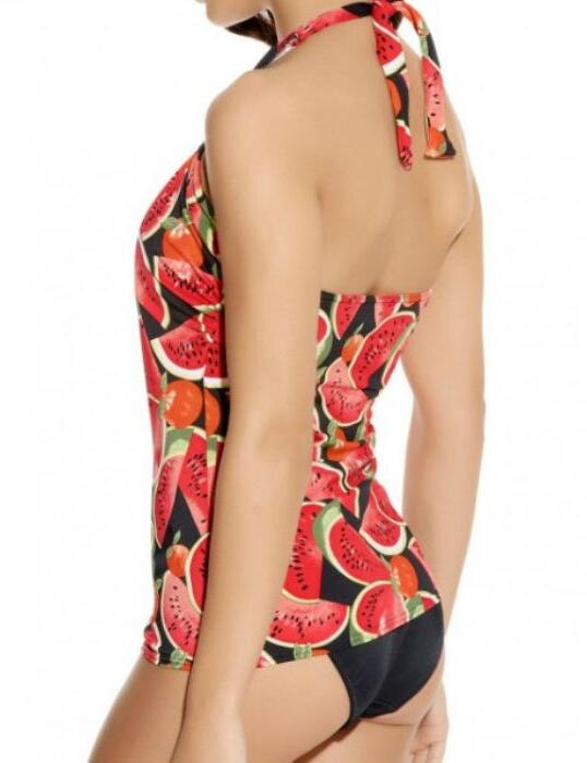 3209 Freya Watermelon 50's Halter Tankini Top - 3209 Tankini Top