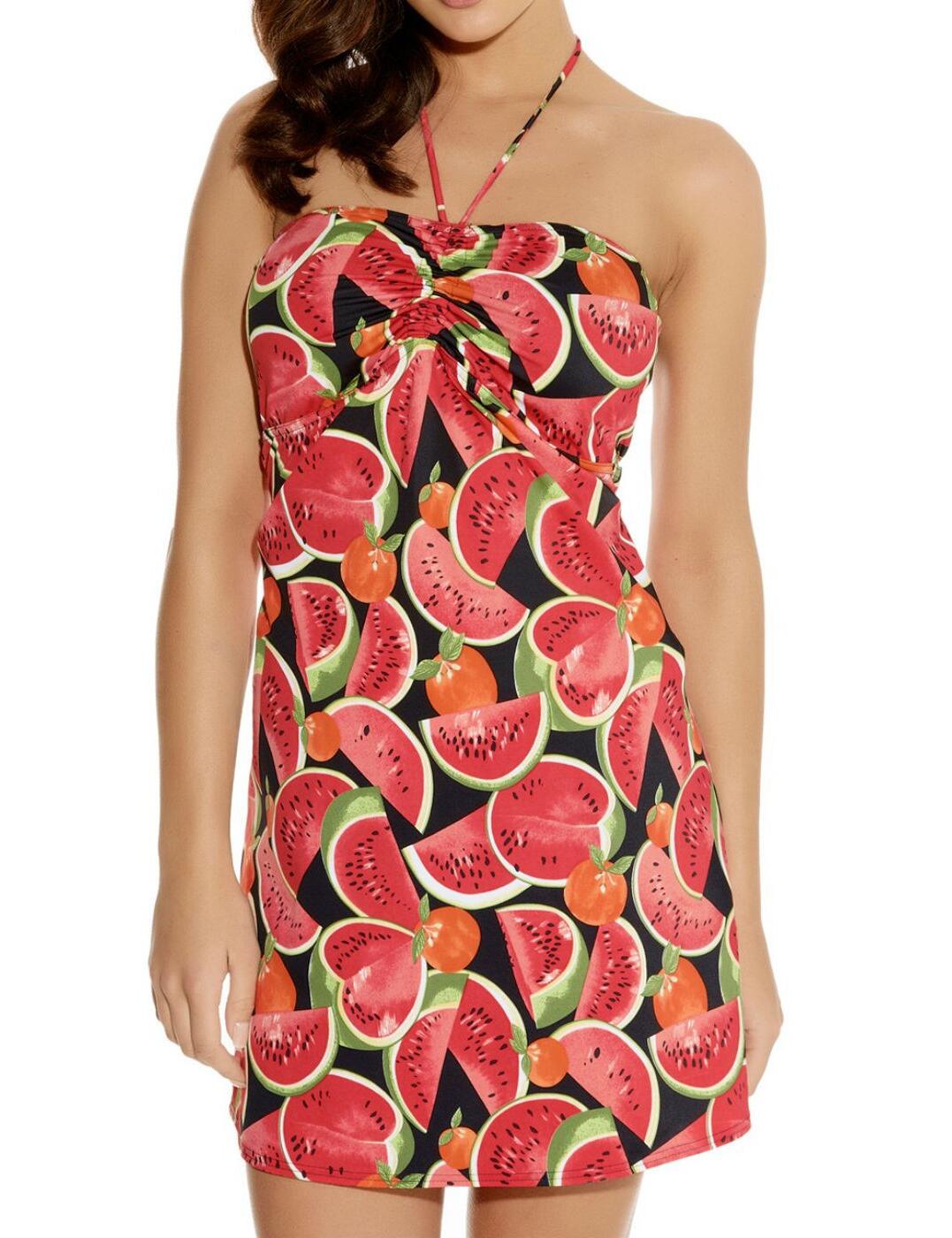 3260 Freya Watermelon Lycra Beach Dress - 3260 Beach Dress