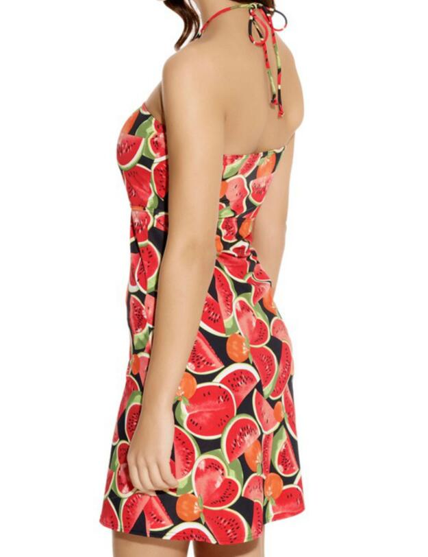 3260 Freya Watermelon Lycra Beach Dress - 3260 Beach Dress