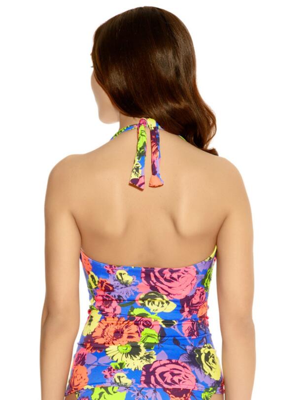3170 Freya Floral Pop Halter Tankini Top - 3170 Tankini Top