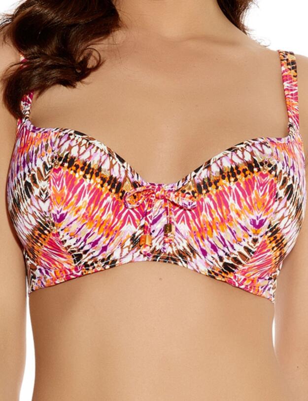 3756 Freya Inferno Padded Sweetheart Bikini Top - 3756 Amber