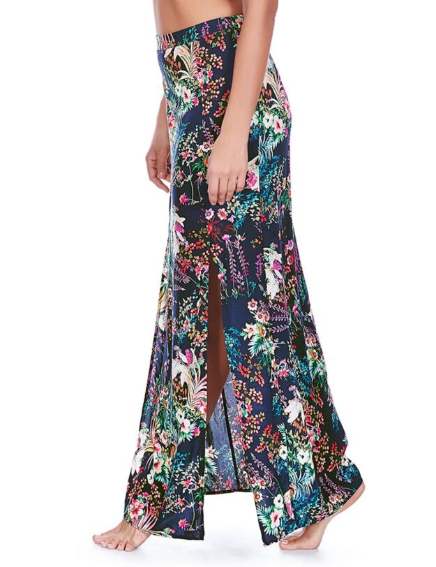 3996 Freya Club Tropicana Maxi Skirt Midnight - 3996 Midnight
