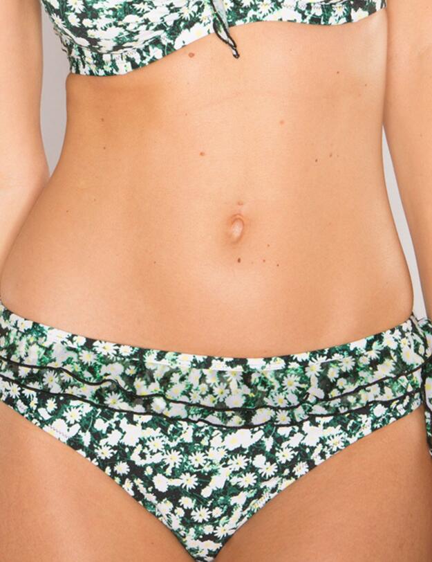 7403 Pour Moi? Daisy Frill Bikini Brief Black Mix  - 7403 Frill Brief