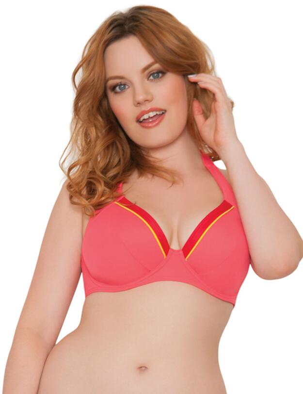 CS3221 Curvy Kate Bon Voyage Halter Bikini Top - CS3221 Saffron