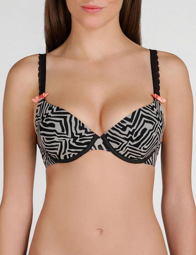 W030O Wonderbra Tribal Chic T-Shirt Bra Zebra - W020O Zebra