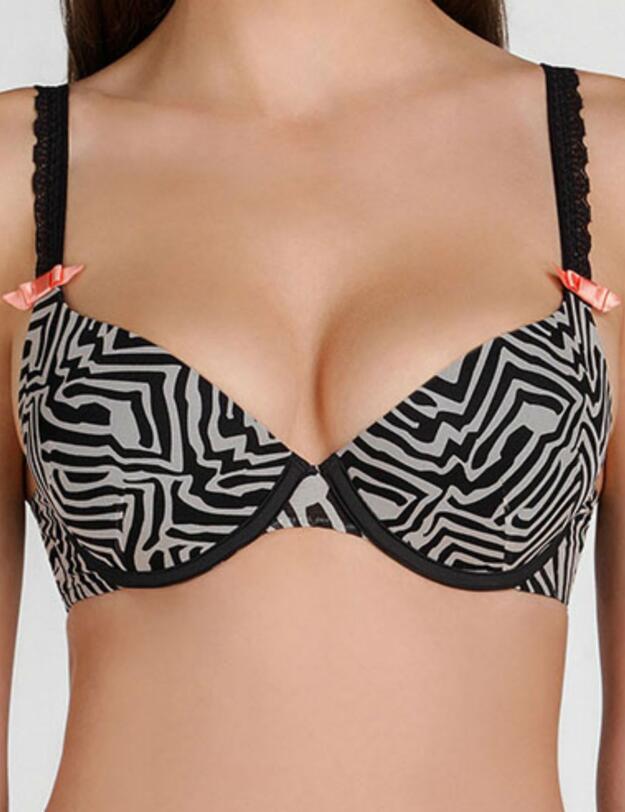 W030O Wonderbra Tribal Chic T-Shirt Bra Zebra - W020O Zebra