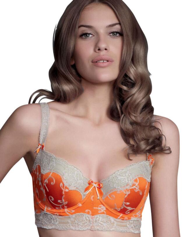 0331 Fauve Bronte Padded Longline Bra - 0331 Spice