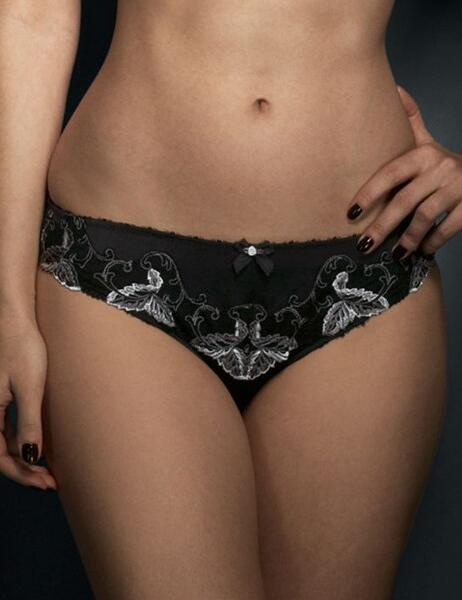0105 Fauve Lingerie Carlotta Brief FREE UK POST - 0105 Black 