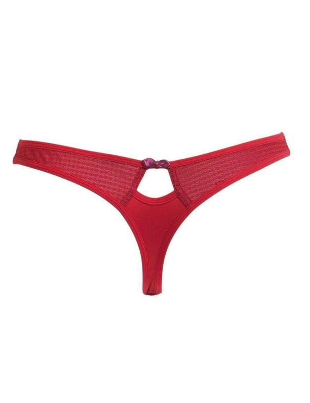 8704 Pour Moi Signature Thong - 8704 Crimson Red