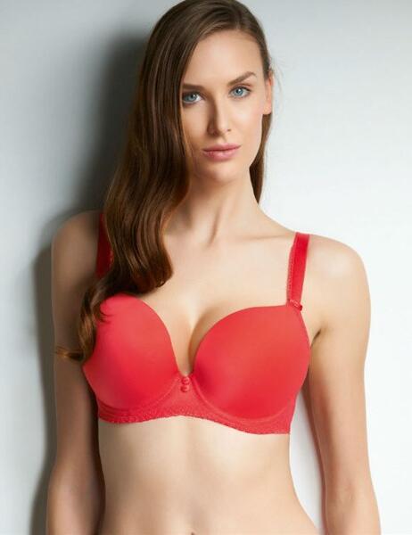 1254 Freya Deco Honey Plunge Bra Firecracker - Firecracker 1254