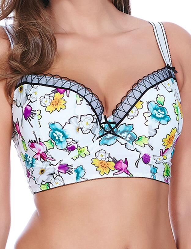 5044 Freya Candid Longline Bra White - 5044 Longline Bra