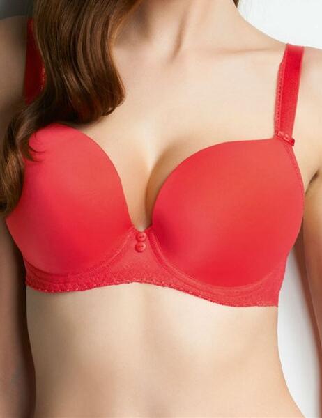 1254 Freya Deco Honey Plunge Bra Firecracker - Firecracker 1254