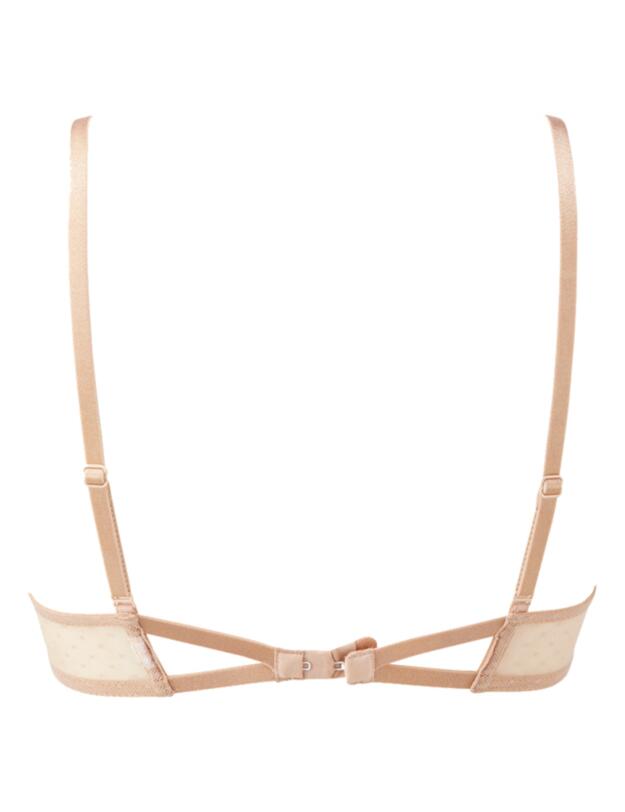 G121 Gossard Everyday Lacey Padded Plunge Bra - G121 Nude