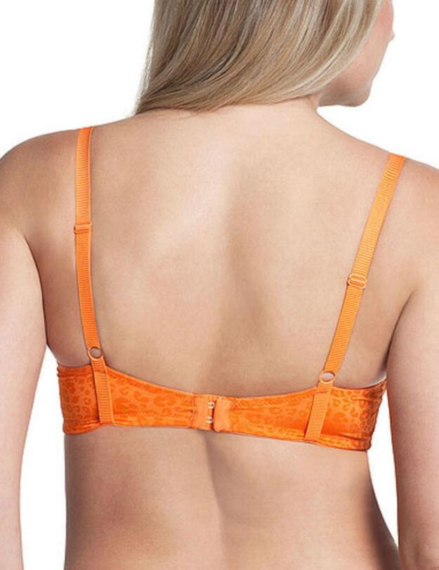 7091 Cleo Maddie Animal T-shirt Bra Orange - 7091 Orange 