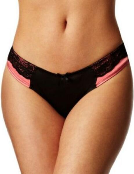 SG4002 Curvy Kate Tempt Me Thong £10 Black Coral - SG4002 Black Coral