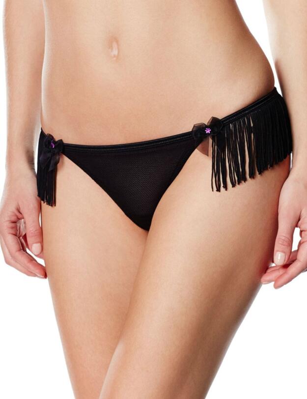 3704 Pour Moi? Cabaret Thong - 3704 Black