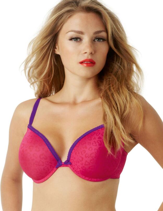 7086 Cleo Neve Moulded Plunge Bra  - 7086 Pink