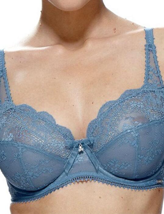 0105010 Charnos Cherub Full Cup Lace Bra Blue - 0105010 Blue 