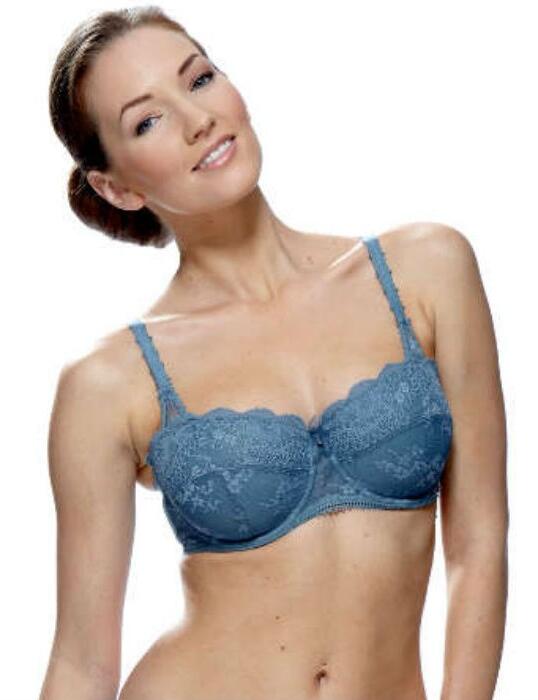 0105040 Charnos Cherub Padded Balcony Bra Blue - 0105040 Blue 