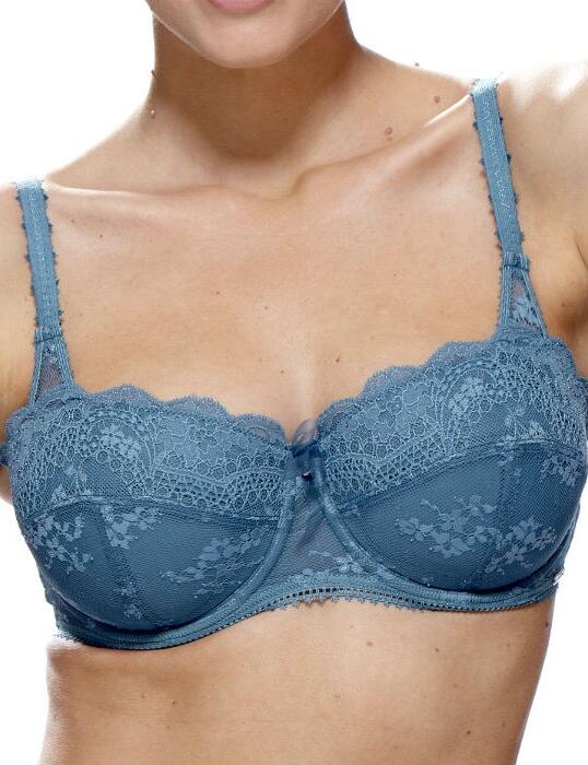 0105040 Charnos Cherub Padded Balcony Bra Blue - 0105040 Blue 