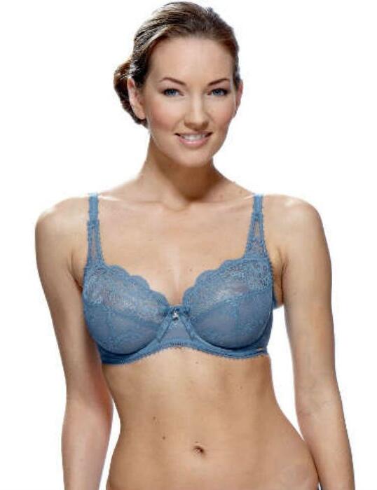 0105010 Charnos Cherub Full Cup Lace Bra Blue - 0105010 Blue 