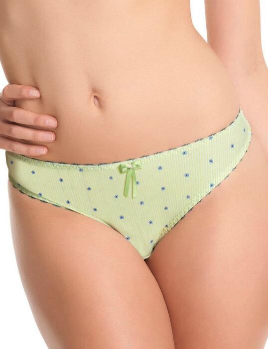 1417 Freya Morning Meadow Thong * Lime - 1417 Thong