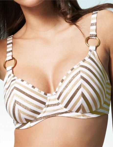 9850 Freya Liquid Gold Plunge Bikini top SAVE 70% - 9850 Caramel 