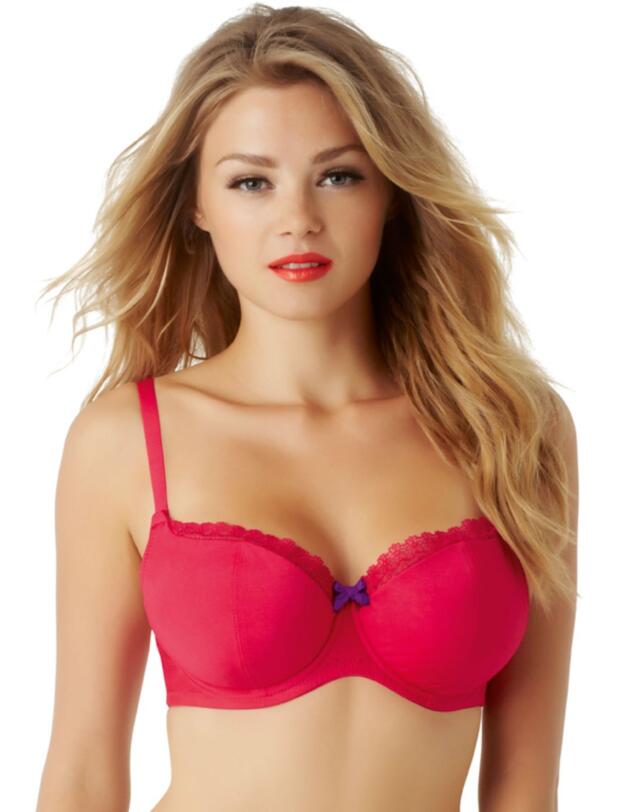 6461 Cleo Juna Balcony Bra Strawberry Red - 6461 Bra