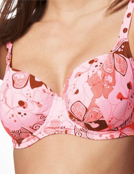 9864 Freya Pink Champagne Bikini Top £19.99 - Balcony top