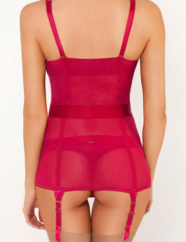 5739 Gossard Ooh La La Corselette Scarlet  - 5739 Corselette