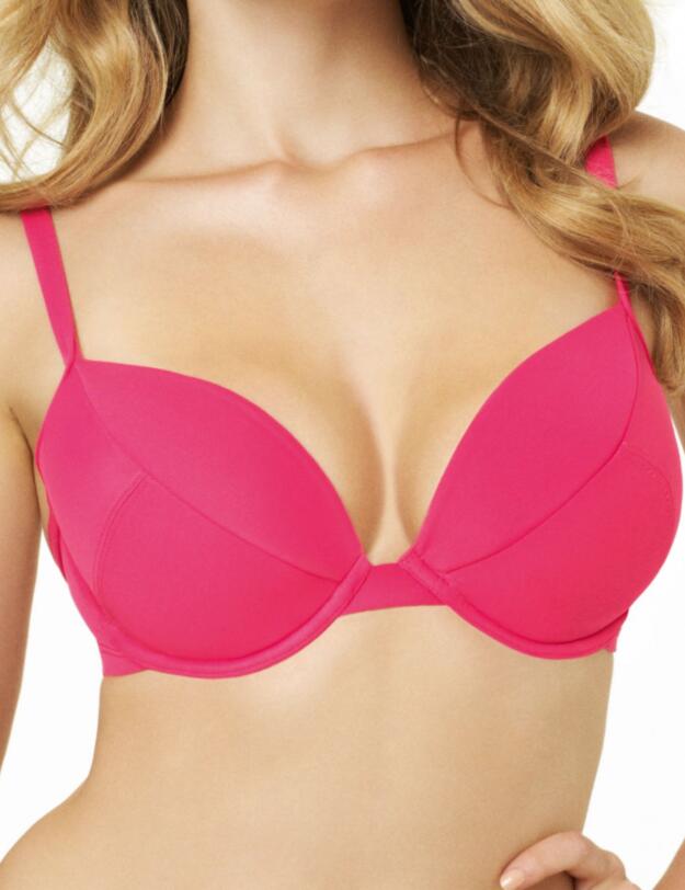 CW0024 Cleo Dolly Padded Plunge Bikini Top - CW0024 Strawberry