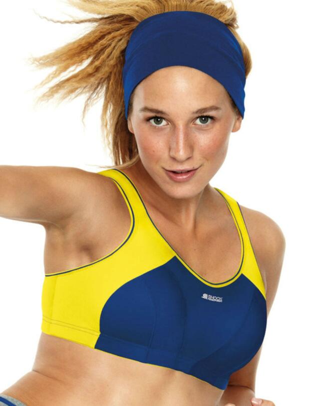 B4490 Shock Absorber Sports Bra Navy/Yellow - 4490 Yellow/Navy