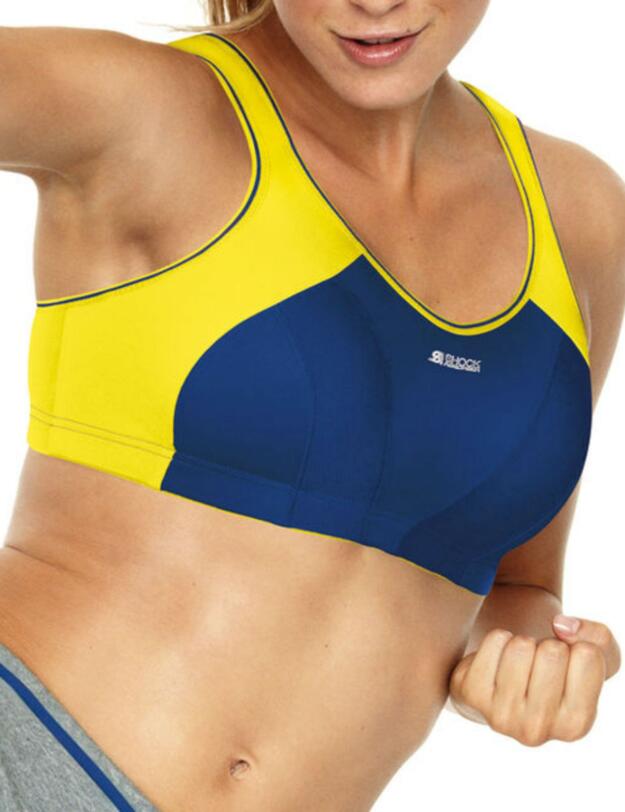B4490 Shock Absorber Sports Bra Navy/Yellow - 4490 Yellow/Navy