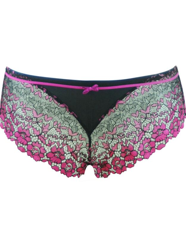 44003 Pour Moi? Fever Shorty - 44003 Black/Rose