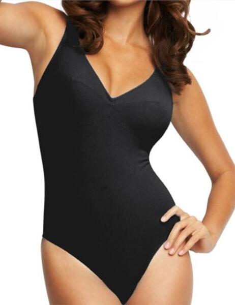 8266 Fantasie Fiji Plunge Swimsuit HALF PRICE - Black 8266