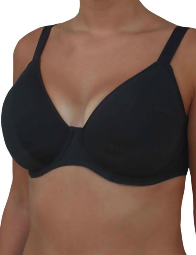 3818 Freya In the Mix Padded Plunge Bikini Top - 3818 Black