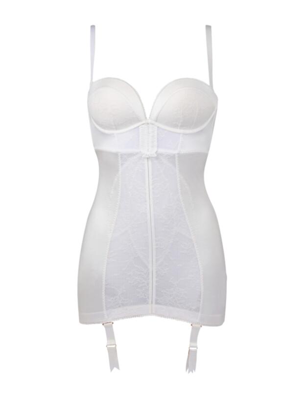 8510 Gossard Retrolution Strapless Control Slip Dress - 8510 Ivory Lace