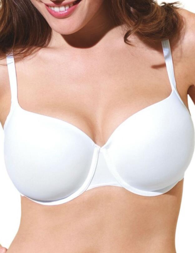 3376 Panache Porcelain Moulded Balcony T-Shirt Bra - 3376 White