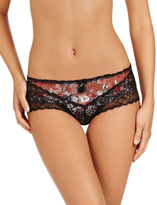 P34-1277 Pleasure State Couture Lola Josephine Brief - P34-1277 Red Floral