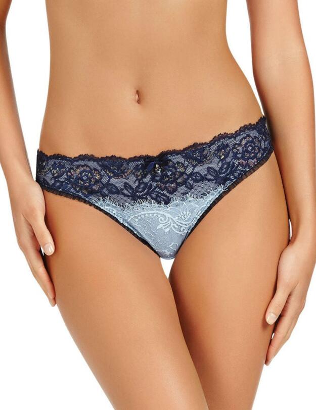 P37-1285 Pleasure State Fifi Izidora Thong Black Iris/Bluebell - P37-1285 Thong