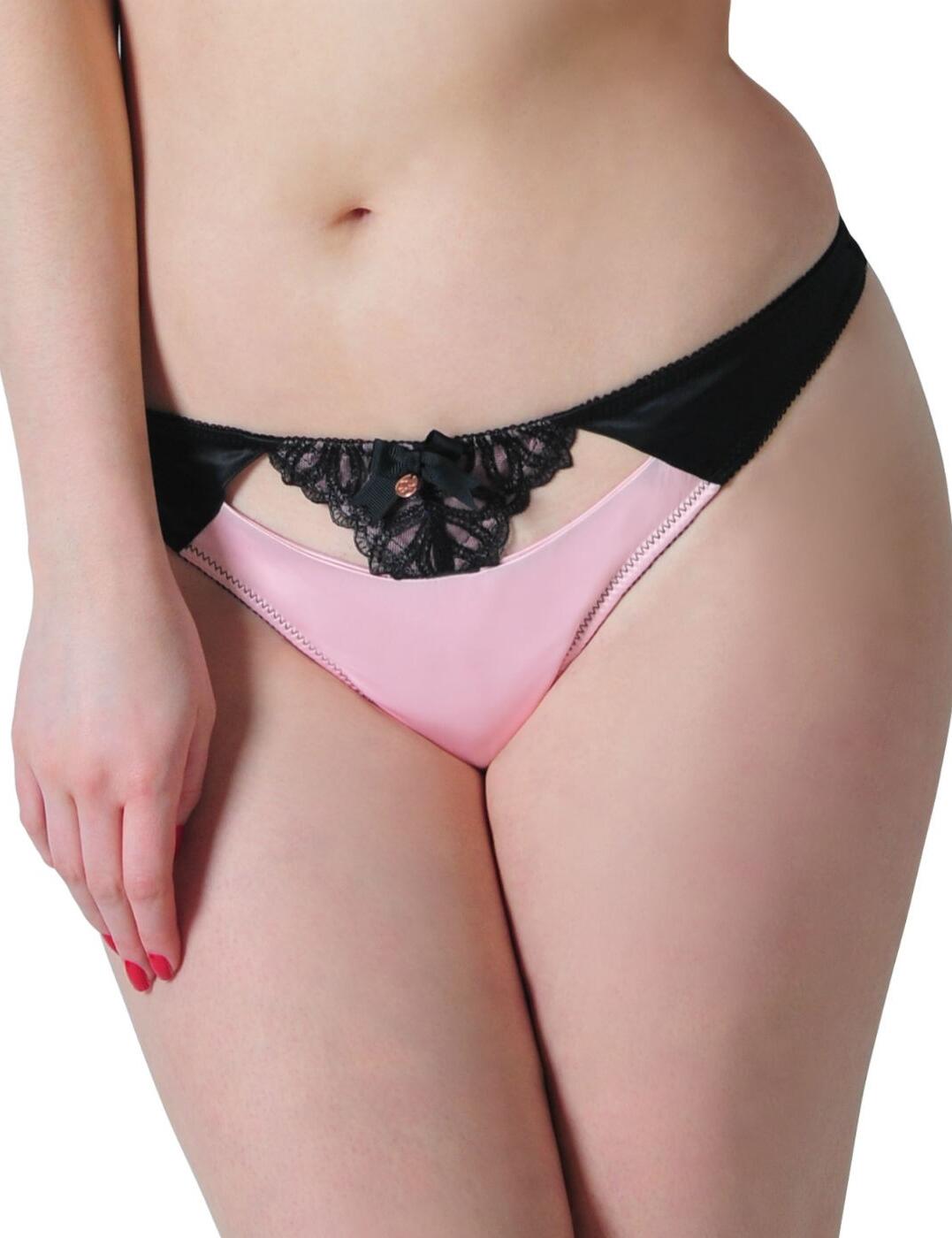 ST2502 Scantilly by Curvy Kate Invitation Thong - ST2502 Black/Crystal