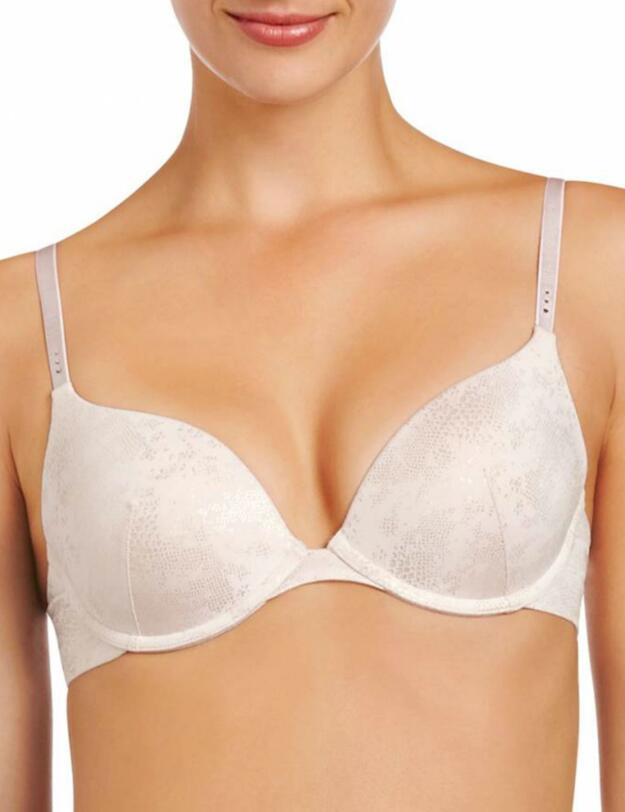 P86-4079F Pleasure State OMB My Fit Push Up Bra - P86-4079F Rosewater Snake Print