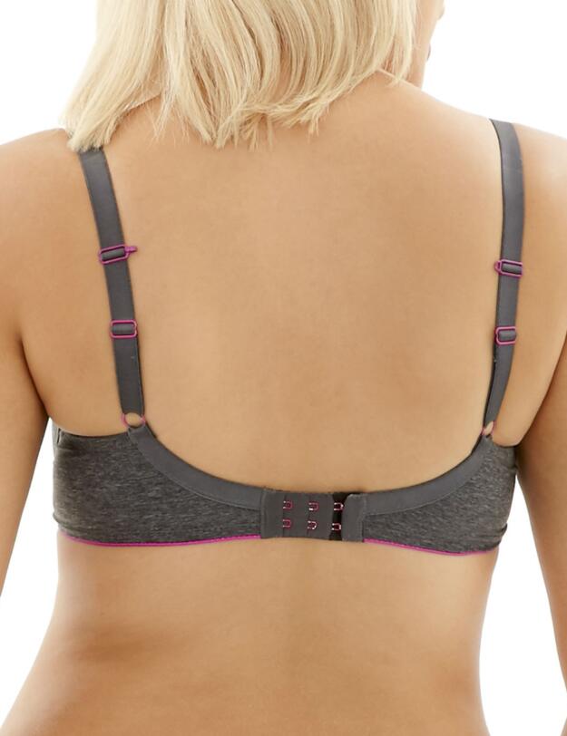9166 Cleo Koko Muse Padded Plunge Bra - 9166 Charcoal