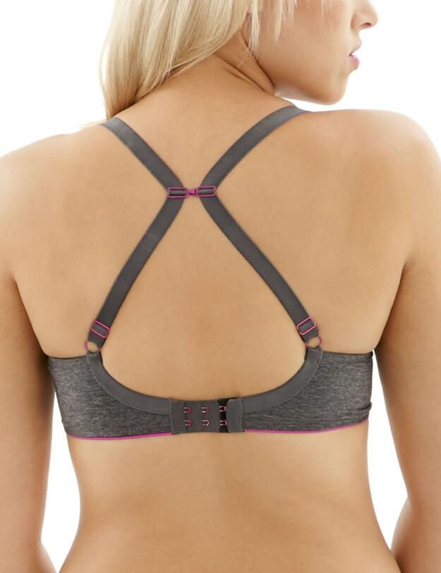 9166 Cleo Koko Muse Padded Plunge Bra - 9166 Charcoal