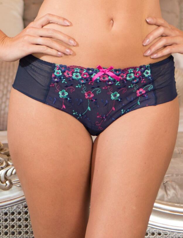 8803 Pour Moi? Ditsy Short Brief Navy Mix - 8803 Navy Blue Mix