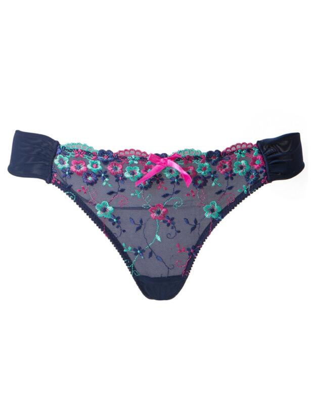 8804 Pour Moi? Ditsy Thong Navy Mix - 8804 Navy Blue Mix