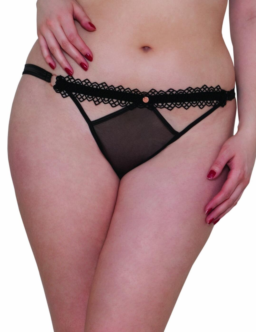 ST3402 Scantilly by Curvy Kate Vamp Thong - ST3402 Black 